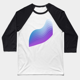 Beach blue Minimal ocean geometric Baseball T-Shirt